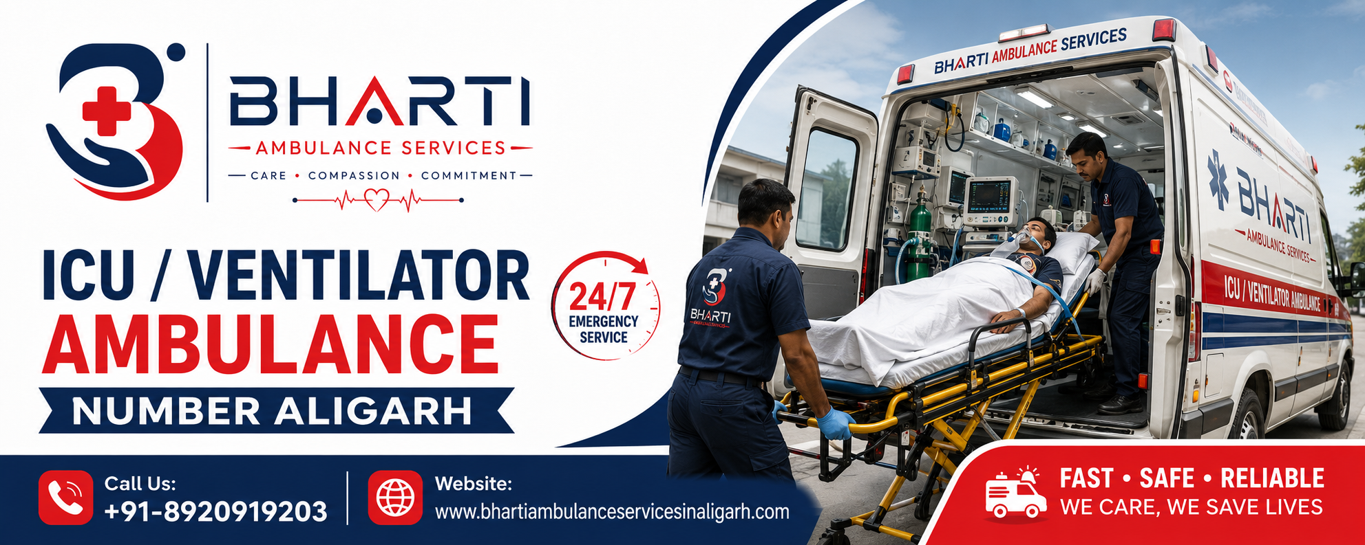ICU/Ventilator Ambulance Number Aligarh